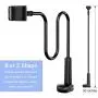 Gooseneck Cell Phone Holder, Universal 360 Flexible Phone Stand Lazy Bracket Mount Long Arms Clamp for Phone 11 Pro Xs Max XR X 8 7 6 6s Plus and Other 3.5~6.5 Device (Black)