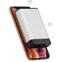 Portable Charger Power Bank Battery - by TalkWorks | 6000 mAh | Cell Phone Backup External Dual USB Power Pack for Apple iPhone 11, XR, XS, X, 8, 7, 6, iPad & Android for Samsung Galaxy - Silver