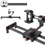 Zecti Tripod Head for Cell Phone CNC Aluminum Alloy 360 Degree Smooth Rotation All-Dimensional Angle Adjusting Video Head for Tripod Monopod Sliders