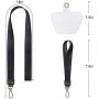 SHANSHUI Phone Lanyard, Neck Strap and Wrist Tether Key Chain Holder Universal for Phone Case Anchor Fit All Smartphones-Black