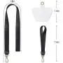 SHANSHUI Phone Lanyard, Neck Strap and Wrist Tether Key Chain Holder Universal for Phone Case Anchor Fit All Smartphones-Black SHANSHUI Phone Lanyard, Neck Strap and Wrist Tether Key Chain Holder Universal for Phone Case Anchor Fit All Smartphones-Black