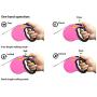 Retractable Dog Leash 16ft, Strong Durable Walking Leash Large Medium Small Dogs 110lbs, Comfortable Anti-Slip Handle Reflective Ribbon Cord One Hand Operation YujueShop