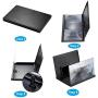 Screen Magnifier for Mobile Phone, 12 3D Cell Phone Magnifier Projector Screen Enlarger HD for Videos, Movies, and Games, Foldable Phone Stand with Screen Amplifier, Compatible with Any Smartphones
