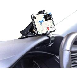 Car Mount, HUD Smart Phone GPS Holder, Universal Cradle Adjustable Non-Slip Holder for Safe Driving for iPhone X / 8 / 8Plus / 7 / 7Plus, Samsung Galaxy S8 / S8+ / Note 8 and All 4 to 6.5 inch Smartph