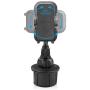 Macally Cup Phone Holder for Car Mount for Apple iPhone 11 Pro Max XS XS Max XR X 8 8+ 7 7 Plus 6s 6 5s SE, Samsung Galaxy S10 Plus S9 S8 Note, LG, Nexus, Google Pixel 3, Motorola, Smartphone (MCUP),Black