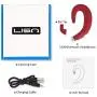 Ear-Hook Bluetooth Headphone,Wireless Non Ear Plug Single Ear Bluetooth Headset with Mic,Painless Wearing Bluetooth Earpiece 8-10 Hrs Playtime for Cell Phone(Red) Ear-Hook Bluetooth Headphone,Wireless Non Ear Plug Single Ear Bluetooth Headset with Mic,Painless Wearing Bluetooth Earpiece 8-10 Hrs Playtime for Cell Phone(Red)