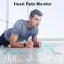 Anbes Health and Fitness Smartwatch with Heart Rate Monitor, Smart Watch for Home Fitness Tracking, Yoga, Exercise Bike, Treadmill Running, Compatible with iPhone and Android Phones for Women Men