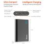 Jackery Portable Charger Giant+ 12000mAh Power Outdoors Dual USB Output Battery Pack Travel Backup Power Bank with Emergency LED Flashlight for iPhone, Samsung and Other Smart Devices - Black