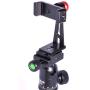 Ruittos Phone Holder for Tripod, Metal Cellphone Tripod Adapter 360 Degree Rotation Vertical Video Smartphone Bracket Clip Compatible with iPhone X XS XR 8 Samsung Galaxy S10 S9+ Huawei (Black C18)