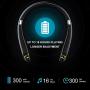 Bluetooth Headphones, BEARTWO Upgraded Foldable Wireless Neckband Headset with Retractable Earbuds, Noise Cancelling Stereo Earphones with Mic for Workout, Running, Driving (with Carry Case) (Grey)