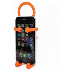 Bondi Silicon Flexible Cell Phone Holder, (Orange)