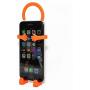 Bondi Silicon Flexible Cell Phone Holder, (Orange)