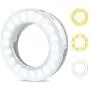 (2020 New) Selfie Ring Light, LED Circle Light, 3 Lighting Modes, Adjustable Brightness Rechargeable Clip on Fill Light, for iPhone, Android iPad Photography, Yotube Video, Make up(White)