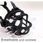 Pettycart Dog Muzzle, Soft Basket Muzzle for Medium Large Dogs, Best to Prevent Biting, Chewing and Barking