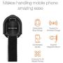 Cell Phone Grip,Unversal Finger Strap Loop with Stand for Smart Phones,Support Magnetic Car Mount and Wireless Charging(Black)