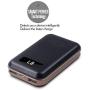 iMuto 10000mAh Pocket Size Portable Charger Power Bank with LED Digital Display, Mini External Battery Pack for iPhone 11,X XR 8 7 Plus, iPad, Samsung Galaxy S10, Note 10, Tablets and More
