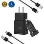 Adaptive Fast Charger Kit for Samsung Galaxy S10/ S10e/ S9/S8/S8 Plus/Note 8/9,LaoFas USB 2.0 Recharger Kit (Wall Charger + Car Charger + 2 x Type C USB Cables) Quick Charger-Black Adaptive Fast Charger Kit for Samsung Galaxy S10/ S10e/ S9/S8/S8 Plus/Note 8/9,LaoFas USB 2.0 Recharger Kit (Wall Charger + Car Charger + 2 x Type C USB Cables) Quick Charger-Black
