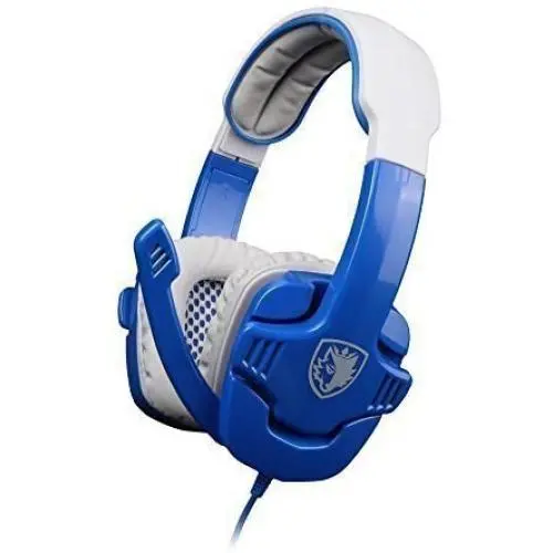 Sades SA-708 3.5mm Noise Cancelling Stereo Surround Sound Headphones PC Over-Ear Gaming Headsets Headband with Microphone Volume Control for Mobile Phone/PC/Laptop/Notebook