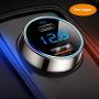 [Pure Copper] USB C Car Charger, SUPERONE 36W 6A Dual USB Car Charger Adapter with 18W PD Port, Quick Charge 3.0 and LED Voltmeter for iPhone 11 Pro Max, Google Pixel 4/4 XL, Samsung S10 and More