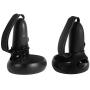 HIJIAO Hand Grip Straps Accessories for Oculus Quest, Rift S VR Gaming Headset Controller(Black (1 Pair))