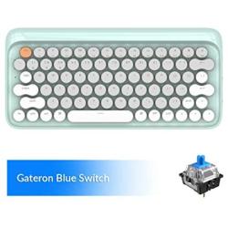 Bluetooth Mechanical Keyboards, LOFREE Four Seasons Retro Vintage Mechanical Keyboard with Gateron Blue Switch/White LED Backlit/USB Wired, Wireless Gaming Mechanical Keyboard for Mac Windows