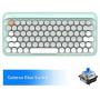 Bluetooth Mechanical Keyboards, LOFREE Four Seasons Retro Vintage Mechanical Keyboard with Gateron Blue Switch/White LED Backlit/USB Wired, Wireless Gaming Mechanical Keyboard for Mac Windows