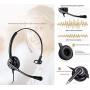 Wired Cell Phone Headset by AvimaBasics | with Noise Canceling Mic and Adjustable Fit Headband for iPhone Samsung Huawei HTC LG ZTE BlackBerry Mobile Phone and Smartphones with 3.5mm Jack