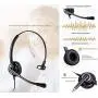 Wired Cell Phone Headset by AvimaBasics | with Noise Canceling Mic and Adjustable Fit Headband for iPhone Samsung Huawei HTC LG ZTE BlackBerry Mobile Phone and Smartphones with 3.5mm Jack