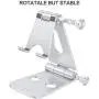 Foldable Cell Phone Stand, OMOTON Adjustable Aluminum Desktop Phone Holder Cradle Dock Compatible with iPhone Se 2/11 Pro Max/11 Pro/11, Samsung Note 10 Plus/S20 and Other Devices (4-9.7"), Silver Foldable Cell Phone Stand, OMOTON Adjustable Aluminum Desktop Phone Holder Cradle Dock Compatible with iPhone Se 2/11 Pro Max/11 Pro/11, Samsung Note 10 Plus/S20 and Other Devices (4-9.7"), Silver