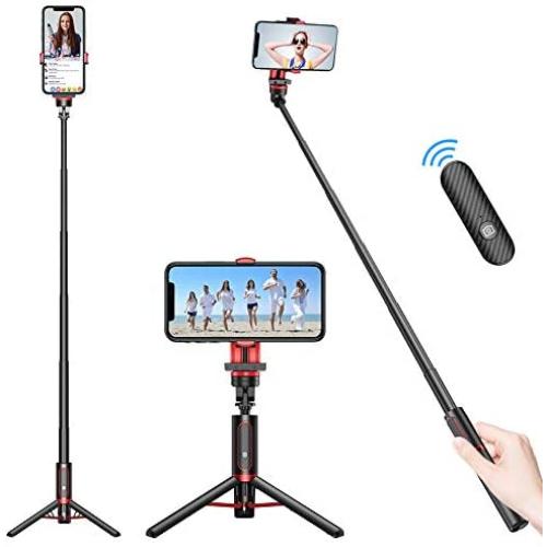 Miracase Gimbal Stabilizer for Smartphone,Auto Balance, Reduce Shaking,1-Axis Handheld Pan-tilt Tripod with Built-in Bluetooth Remote for iPhone 11/11 Pro/X/Xr/6s,Samsung S10+/S10/S9/S8
