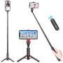 Miracase Gimbal Stabilizer for Smartphone,Auto Balance, Reduce Shaking,1-Axis Handheld Pan-tilt Tripod with Built-in Bluetooth Remote for iPhone 11/11 Pro/X/Xr/6s,Samsung S10+/S10/S9/S8
