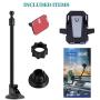 Windshield Car Phone Mount Universal Cell Phone Holder Car Long Arm Holder for iPhone Xs Max R X 8 Plus 7 Plus 6S Samsung Galaxy S9 S8 Edge S7 S6 LG Sony and More (12inch)