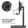 Cell Phone Stand for Desk, HORUMP Angle Height Adjustable Phone Holder Stand for Desk, Compatible with iPhone, iPad, Kindle, Tablet, All Mobile Phones Cell Phone Stand for Desk, HORUMP Angle Height Adjustable Phone Holder Stand for Desk, Compatible with iPhone, iPad, Kindle, Tablet, All Mobile Phones