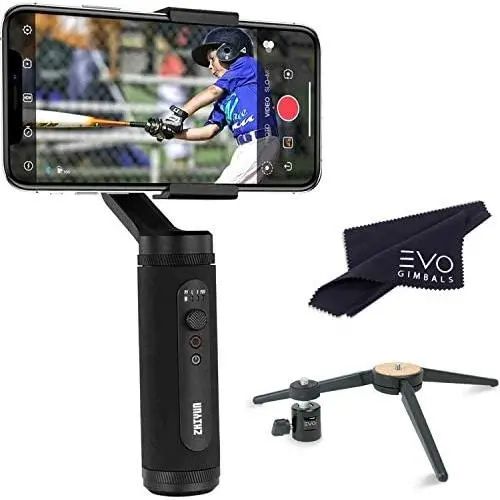 Zhiyun Smooth Q2 Gimbal for Smartphones - Handheld Stabilizer for iOS & Android Phones, Long 16 Hour Battery - Bundle Includes Gimbal + GS-150 Tripod Stand Zhiyun Smooth Q2 Gimbal for Smartphones - Handheld Stabilizer for iOS & Android Phones, Long 16 Hour Battery - Bundle Includes Gimbal + GS-150 Tripod Stand