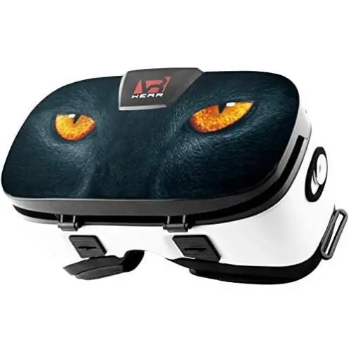 VR Headset - Virtual Reality Goggles by VR WEAR 3D VR Glasses for iPhone 6/7/8/Plus/X & S6/S7/S8/S9/Plus/Note and Other Android Smartphones with 4.5-6.5" Screens + Pantera Sticker VR Headset - Virtual Reality Goggles by VR WEAR 3D VR Glasses for iPhone 6/7/8/Plus/X & S6/S7/S8/S9/Plus/Note and Other Android Smartphones with 4.5-6.5" Screens + Pantera Sticker
