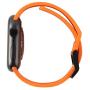 URBAN ARMOR GEAR UAG Compatible with Apple Watch 44mm 42mm Series 5/4/3/2/1 Silicone Band Scout [Orange] Slim Adjustable Waterproof Sporty Replacement Watch Strap