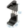 ULANZI Metal Phone Tripod Mount with Hot Shoe Mount Smartphone Video Rig Tripod Mount Adapter