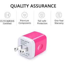 USB Wall Charger, Charger Adapter, Ailkin 2-Pack 2.1Amp Dual Port Quick Charger Plug Cube Replacement for iPhone 7/6S/6S Plus/6 Plus/6/5S/5, Samsung Galaxy S7/S6/S5 Edge, LG, HTC, Huawei, Moto, Kindle