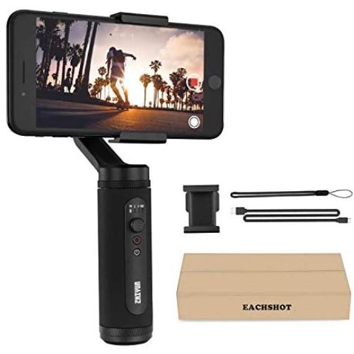 Gimbal Stabilizer for iPhone 11 Pro X XR XS Max Smartphone Vlog Youtuber Live Video Record Sport Inception Mode Face Object Tracking Motion Time-Lapse 3-Axis gyro Zhiyun Smooth Q2 (Truely Pocket Size)