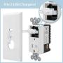 The Charger Safe, Dual USB Outlet with Protective Faceplate to Organize Your Phone Chargers