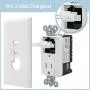 The Charger Safe, Dual USB Outlet with Protective Faceplate to Organize Your Phone Chargers The Charger Safe, Dual USB Outlet with Protective Faceplate to Organize Your Phone Chargers