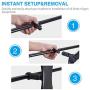 JUBOR Tablet Mounts for Microphone Stands, Microphone Tablet Holder, Mic Music Stand for iPad, iPad Pro, iPad Mini, 2, 3, iPad Air, iPhone Smartphone 4.7-12.9" Tablets