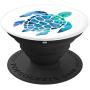 Sea Turtle Phone Grip Blue And Green Watercolor On White PopSockets Grip and Stand for Phones and Tablets