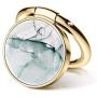 GVIEWIN Marble Cell Phone Ring Holder Finger Ring Stand, Kickstand Metal Grip Holder for Magnetic Car Mount Compatible with iPhone 11 Pro Max/X/XR/SE 2020 and Other Smartphones (Agaria/Cyan)