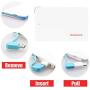 Ultra-Slim Ultra-Portable Ultra-Safe 2500mAh Wallet Pocket Power Card Power Bank, ONE-for-All External Mini Battery for Most Smart Phone and Digital Devices(White with Lightning Adapter)