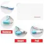 Ultra-Slim Ultra-Portable Ultra-Safe 2500mAh Wallet Pocket Power Card Power Bank, ONE-for-All External Mini Battery for Most Smart Phone and Digital Devices(White with Lightning Adapter)