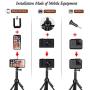 Selfie Stick, All in one Portable 45 Inch Selfie Stick Tripod Phone Tripod Stand with Wireless Remote for iPhone 11 Pro Max Xs Xr X 8 7 6 Plus Android Samsung Huawei OnePlus GoPro Max Hero8