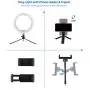 LED Ring Light 10” with Stand and Phone Holder, Selfie Ring Light with 3 Light Modes and 10 Brightness Level for Live Stream, Makeup, Photography, Youtuber, Vlogging, TikTok (10”/26CM) LED Ring Light 10” with Stand and Phone Holder, Selfie Ring Light with 3 Light Modes and 10 Brightness Level for Live Stream, Makeup, Photography, Youtuber, Vlogging, TikTok (10”/26CM)