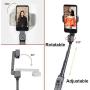 Zhiyun Smooth X Selfie Stick Tripod Gimbal Foldable Stabilizer for Smartphone, Extendable Stabilizer Handheld Gimbal for iPhone Samsung Android Phones Youtuber Vlog Live Streaming Video Making (Grey)