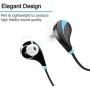 Rotibox Athletic Series CSR Chip V4.0 Bluetooth Stereo In-Ear Headphone for iPhone 6, 6 Plus, 5, 5C, 5S, 4S, iPad, LG G2, Samsung Galaxy Note 4, Note 3, S6, S5, S4, S3 and Android Cell Phones - Black